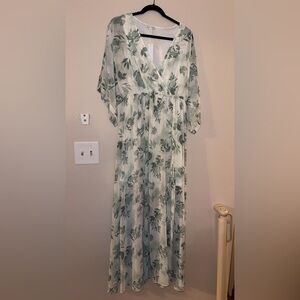 Kia Kimono Baltic Born Sage Floral Dress